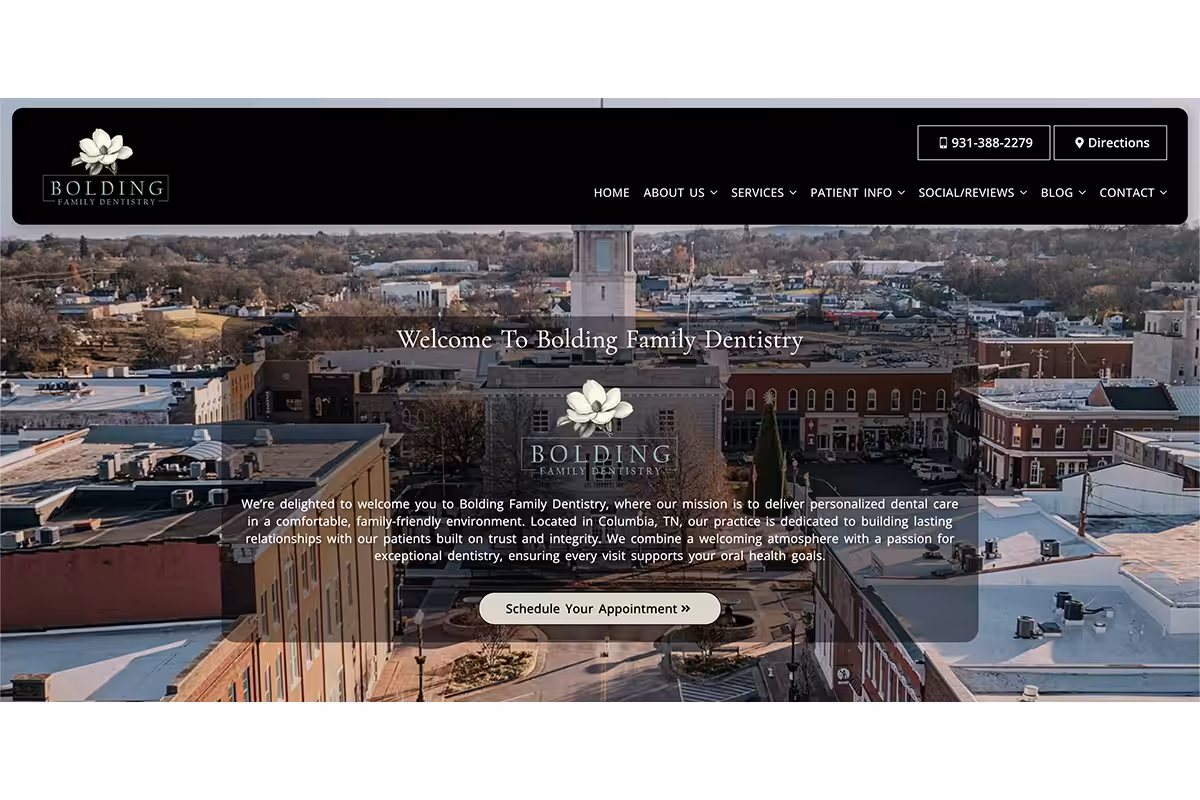 Bolding family dentistry launches a new website for the columbia community blog
